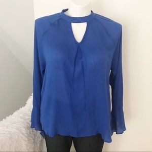 Blu Pepper Royal Blue Lightweight Blouse NWT ✨